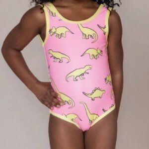 Taylor Joelle Dino Swimsuit EUC size 7/8